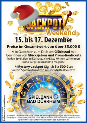 Jackpot-Weekend 15. bis 17. Dezember